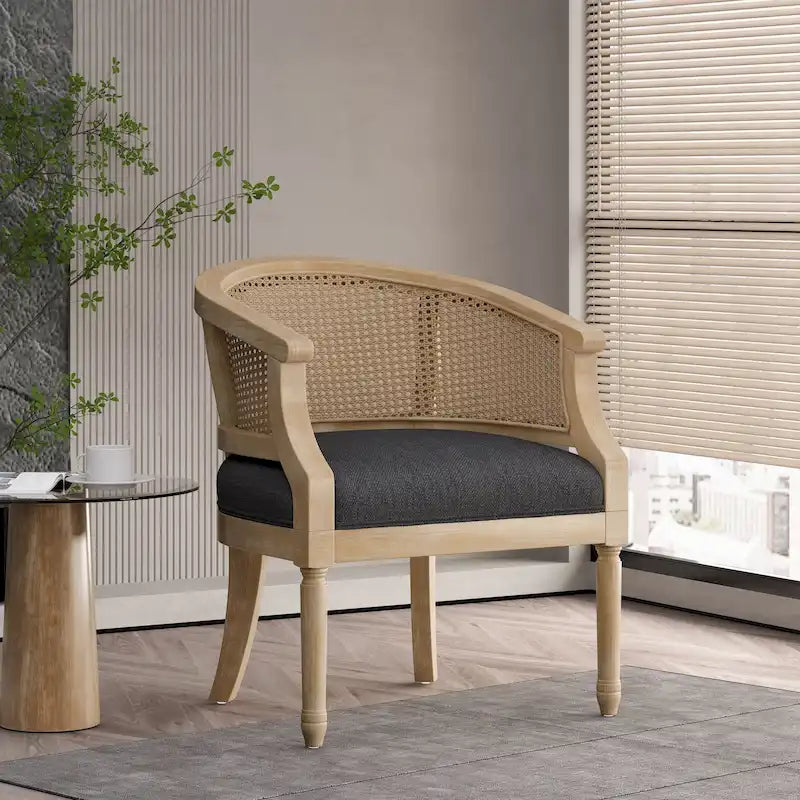 Fauteuil d'appoint Steinaker en bois et rotin de Christopher Knight Home