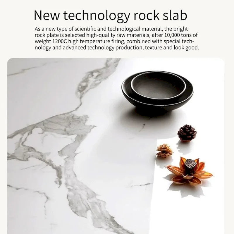 Table basse ronde moderne, plateau en pierre, bois naturel - 50 x 31,5