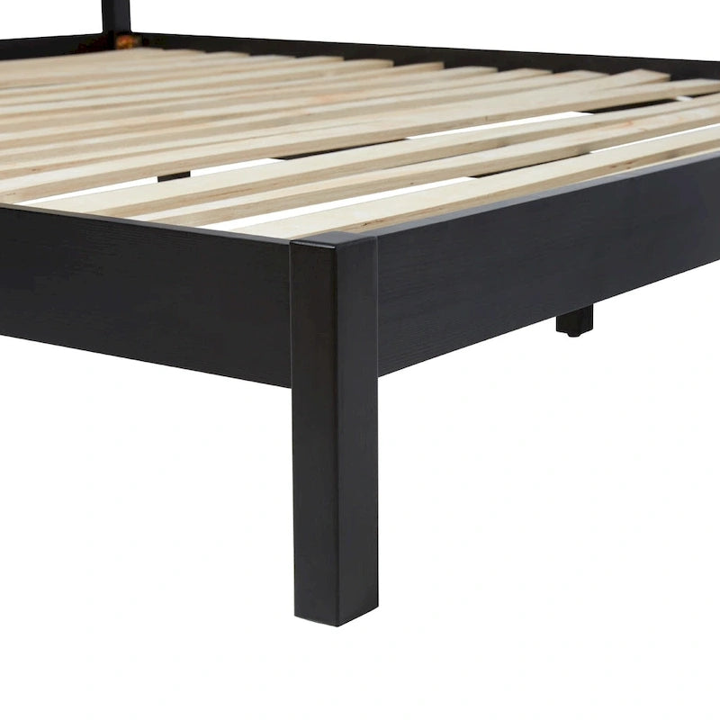 Tête de lit en rotin massif style bohème Middlebrook Designs pour lit king size