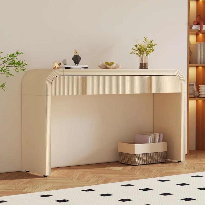 Table console à la silhouette arrondie moderne et unique