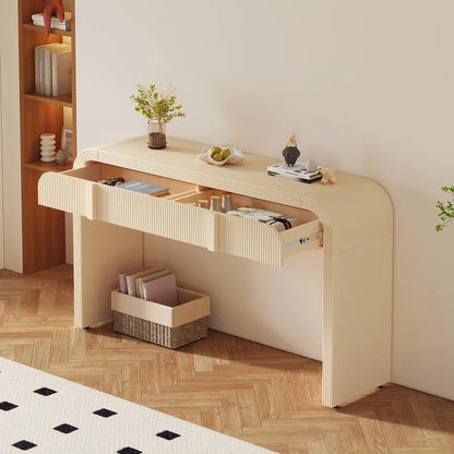 Table console à la silhouette arrondie moderne et unique
