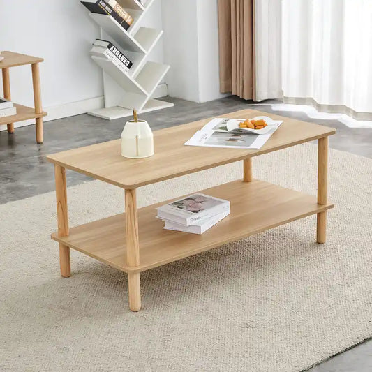 Living Room Rectangular 2-Tier Coffee Table