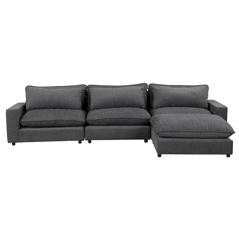 Canapé d'angle 128 pouces Cloud Sofa en chenille
