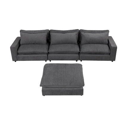 Canapé d'angle 128 pouces Cloud Sofa en chenille