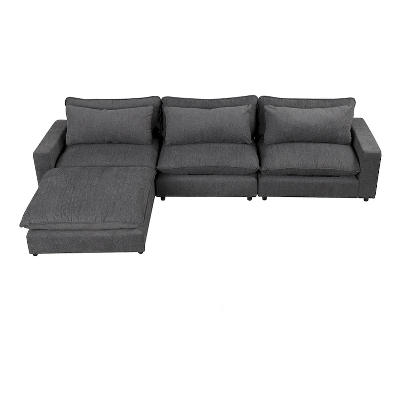 Canapé d'angle 128 pouces Cloud Sofa en chenille