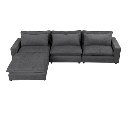 Canapé d'angle 128 pouces Cloud Sofa en chenille