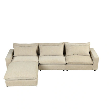 Canapé d'angle 128 pouces Cloud Sofa en chenille