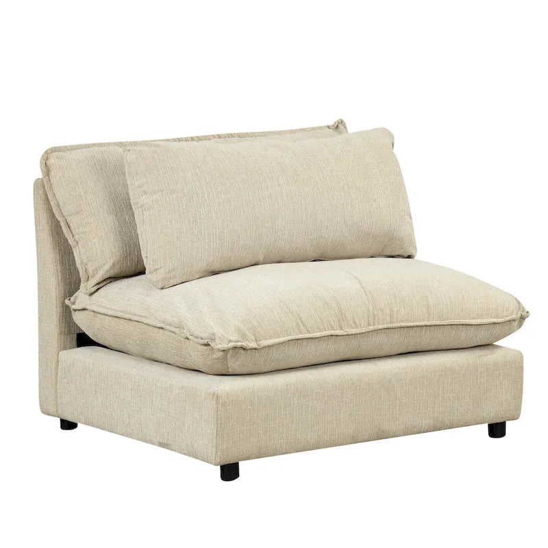 Canapé d'angle 128 pouces Cloud Sofa en chenille