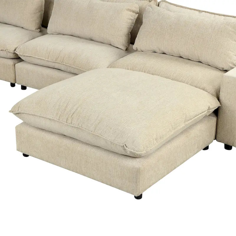 Canapé d'angle 128 pouces Cloud Sofa en chenille