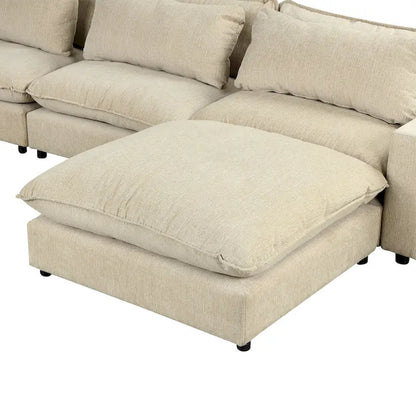 Canapé d'angle 128 pouces Cloud Sofa en chenille