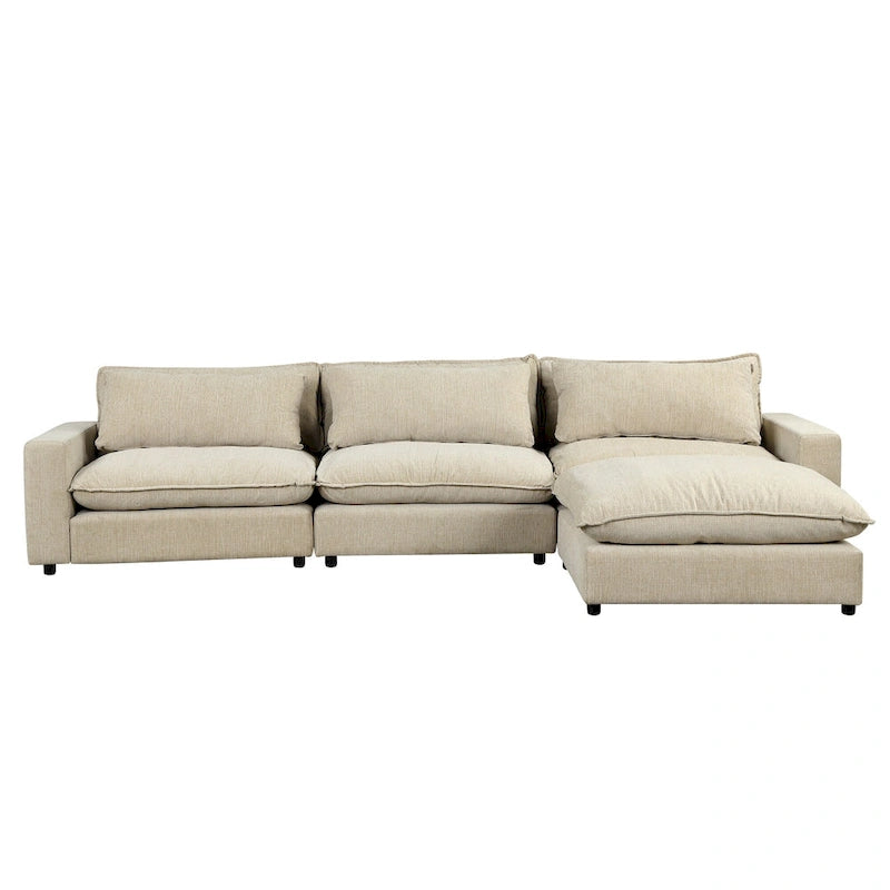 Canapé d'angle 128 pouces Cloud Sofa en chenille