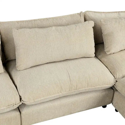 Canapé d'angle 128 pouces Cloud Sofa en chenille