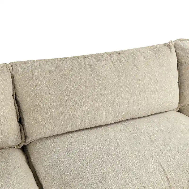 Canapé d'angle 128 pouces Cloud Sofa en chenille