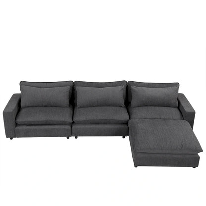 Canapé d'angle 128 pouces Cloud Sofa en chenille