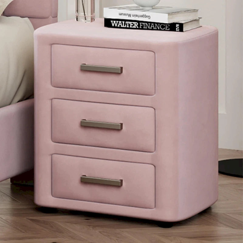 Ensemble de chambre moderne pour lit king size, avec tête de lit plateforme rembourrée et 2 tables de chevet à 3 tiroirs, sommier non requis.