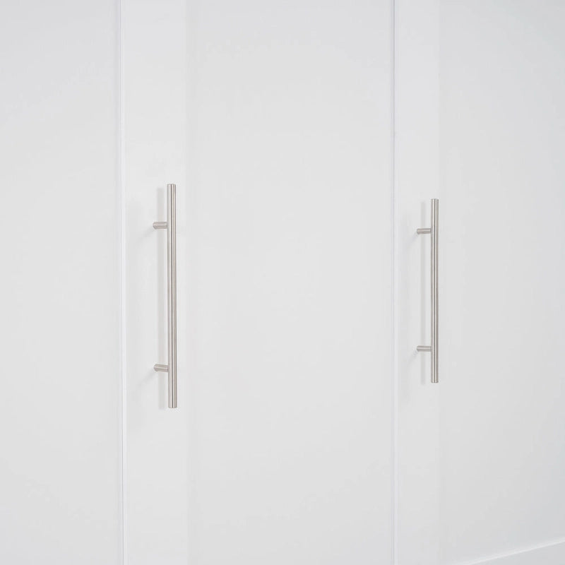 Lit escamotable mural pleine grandeur avec étagères et éclairage LED