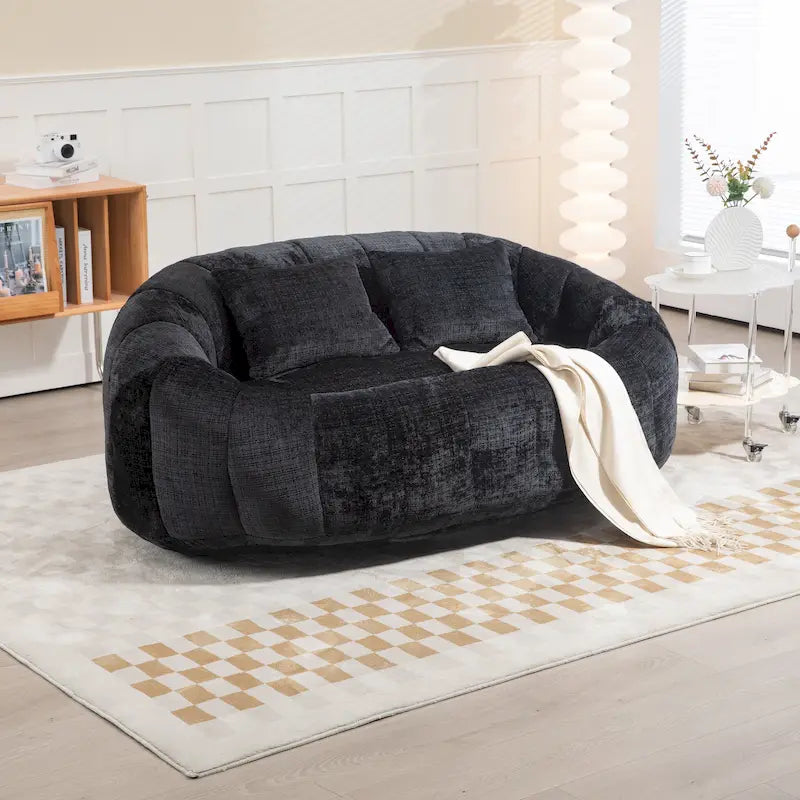 GDFStudio - Canapé relax 2 places Laurel Chenille avec mousse haute densité et confort surdimensionné