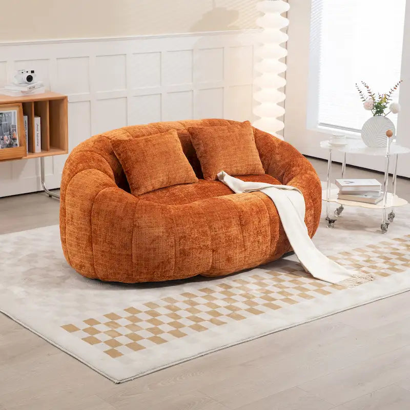 GDFStudio - Canapé relax 2 places Laurel Chenille avec mousse haute densité et confort surdimensionné