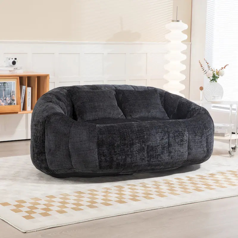 GDFStudio - Canapé relax 2 places Laurel Chenille avec mousse haute densité et confort surdimensionné