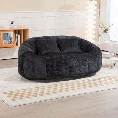GDFStudio - Canapé relax 2 places Laurel Chenille avec mousse haute densité et confort surdimensionné