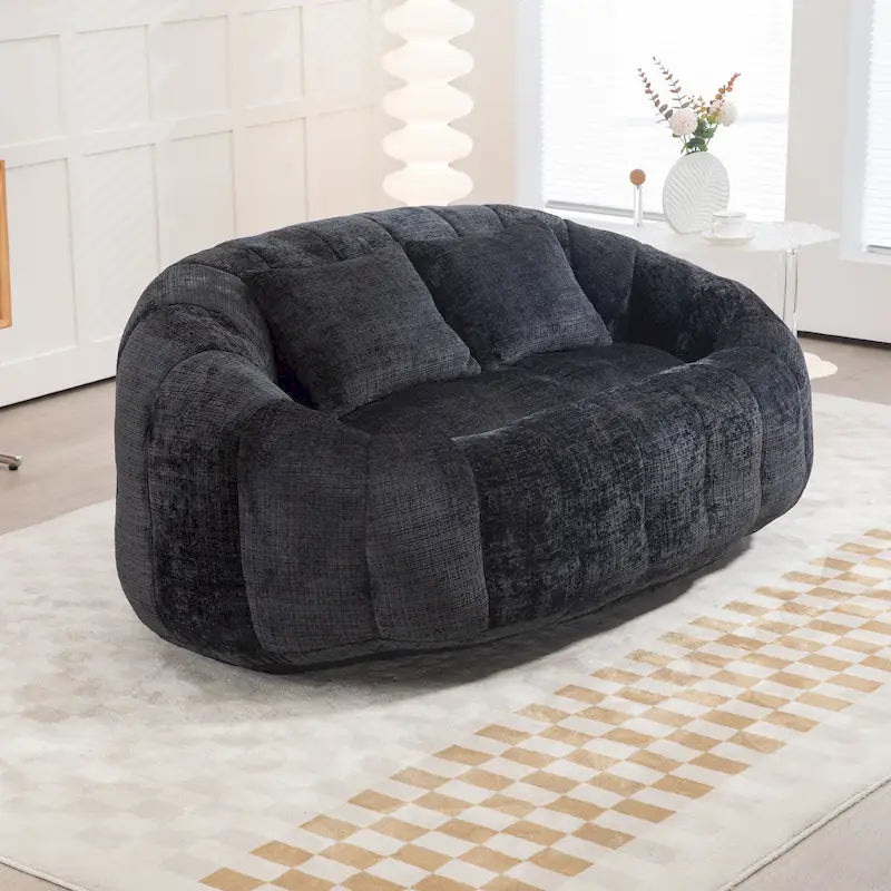 GDFStudio - Canapé relax 2 places Laurel Chenille avec mousse haute densité et confort surdimensionné