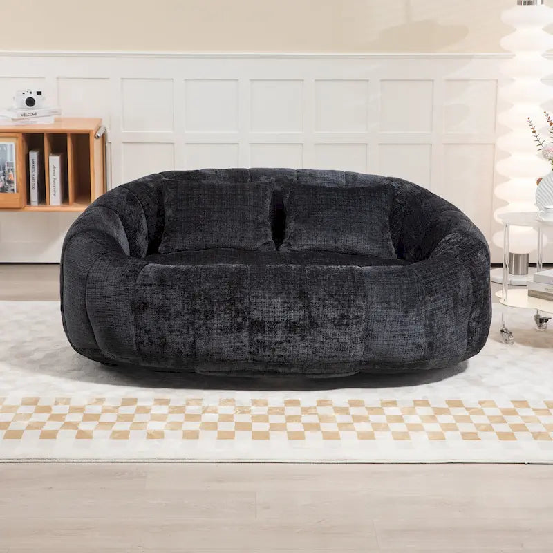 GDFStudio - Canapé relax 2 places Laurel Chenille avec mousse haute densité et confort surdimensionné