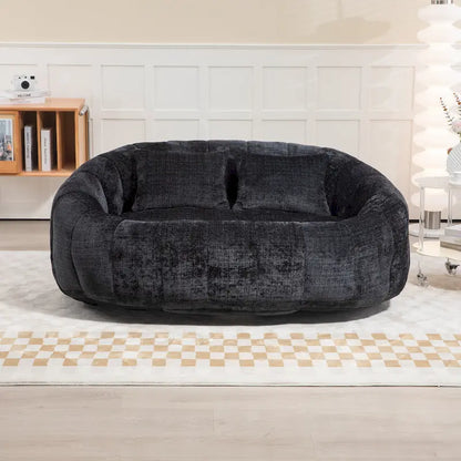 GDFStudio - Canapé relax 2 places Laurel Chenille avec mousse haute densité et confort surdimensionné