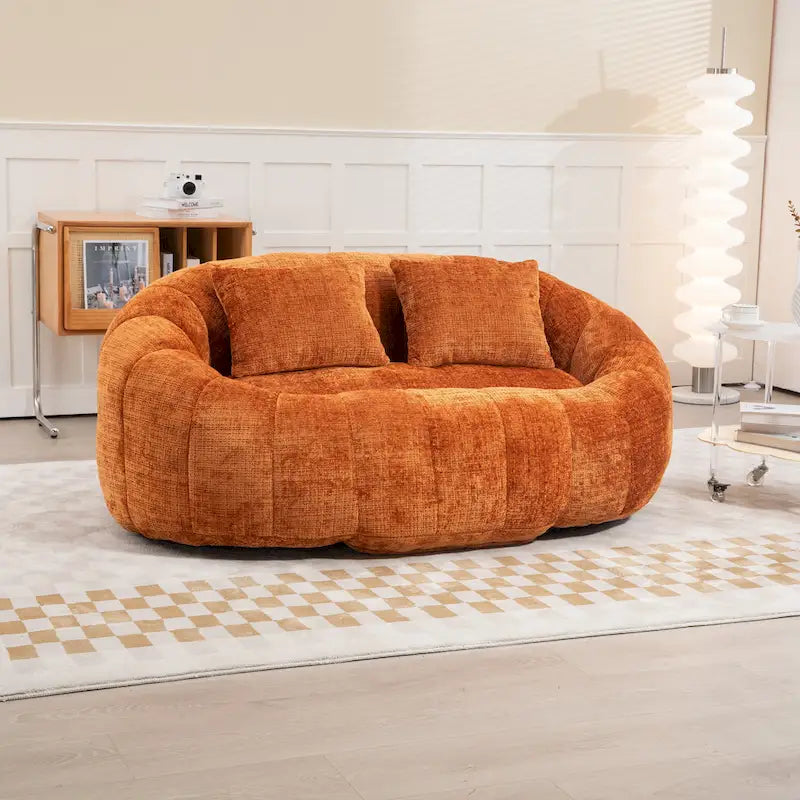 GDFStudio - Canapé relax 2 places Laurel Chenille avec mousse haute densité et confort surdimensionné