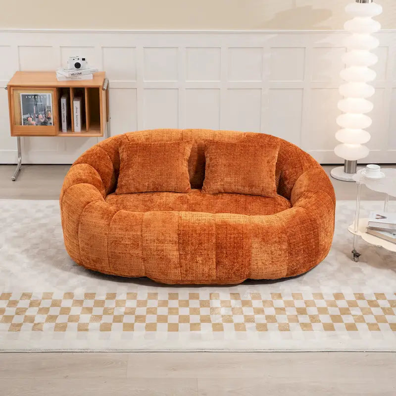 GDFStudio - Canapé relax 2 places Laurel Chenille avec mousse haute densité et confort surdimensionné