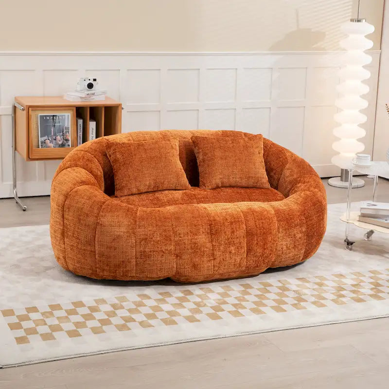 GDFStudio - Canapé relax 2 places Laurel Chenille avec mousse haute densité et confort surdimensionné