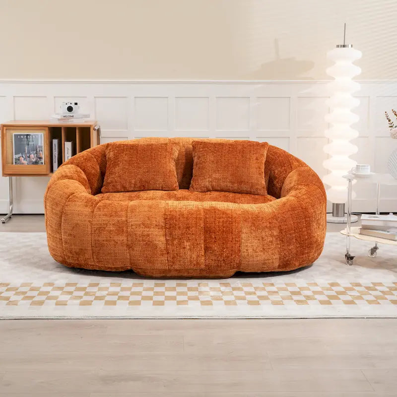 GDFStudio - Canapé relax 2 places Laurel Chenille avec mousse haute densité et confort surdimensionné