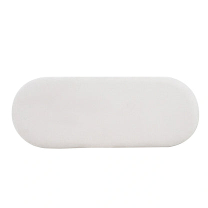 Christopher Knight Home - Banquette de salle à manger rembourrée Nathan, pouf d'entrée et de chambre à coucher à montage en 2 étapes avec pieds en fer noir