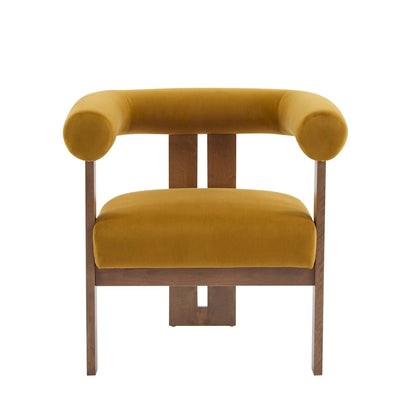 Fauteuil d'appoint Gilbert moderne à accoudoirs ronds rembourrés par Christopher Knight Home