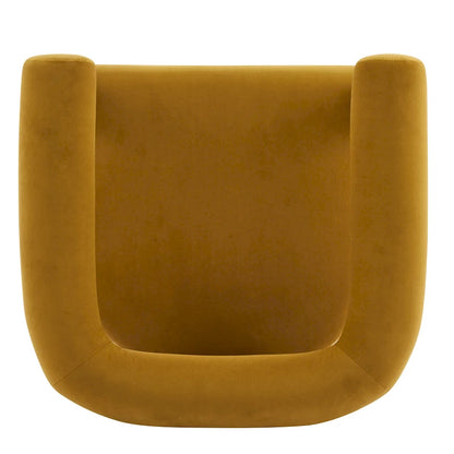 Fauteuil d'appoint Gilbert moderne à accoudoirs ronds rembourrés par Christopher Knight Home