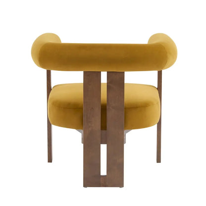 Fauteuil d'appoint Gilbert moderne à accoudoirs ronds rembourrés par Christopher Knight Home