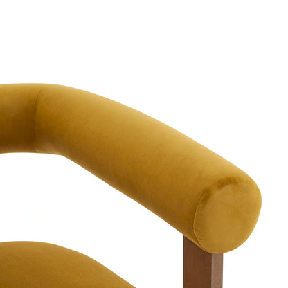 Fauteuil d'appoint Gilbert moderne à accoudoirs ronds rembourrés par Christopher Knight Home