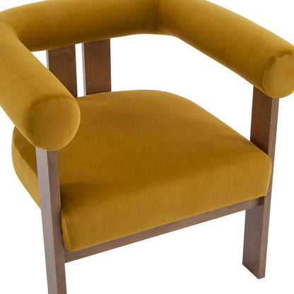 Fauteuil d'appoint Gilbert moderne à accoudoirs ronds rembourrés par Christopher Knight Home