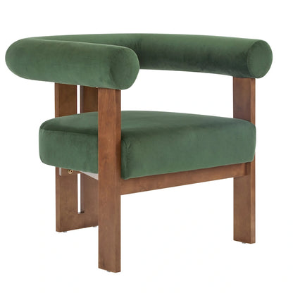 Fauteuil d'appoint Gilbert moderne à accoudoirs ronds rembourrés par Christopher Knight Home