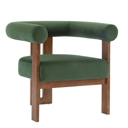 Fauteuil d'appoint Gilbert moderne à accoudoirs ronds rembourrés par Christopher Knight Home