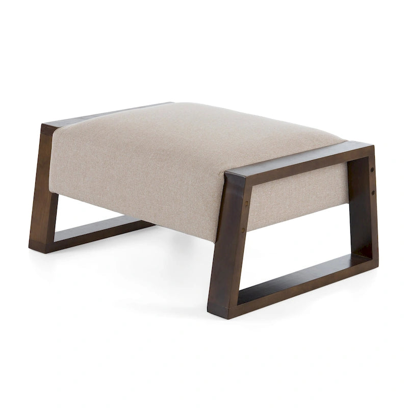 Christopher Knight Home - Pouf capitonné Harper, beige moderne, pour une polyvalence compacte