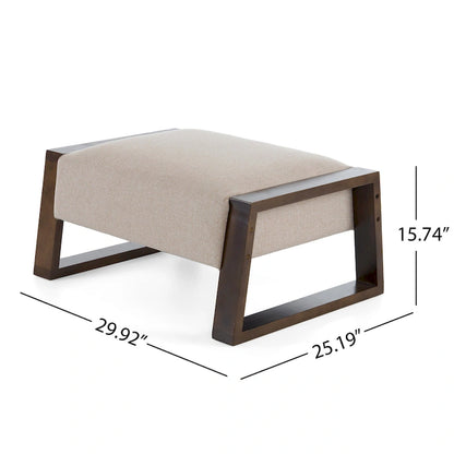 Christopher Knight Home - Pouf capitonné Harper, beige moderne, pour une polyvalence compacte