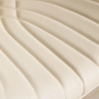 Ensemble moderne de 2 tabourets de bar pivotants avec dossier en cuir, assise rembourrée, base chromée et hauteur réglable, pour îlot de cuisine
