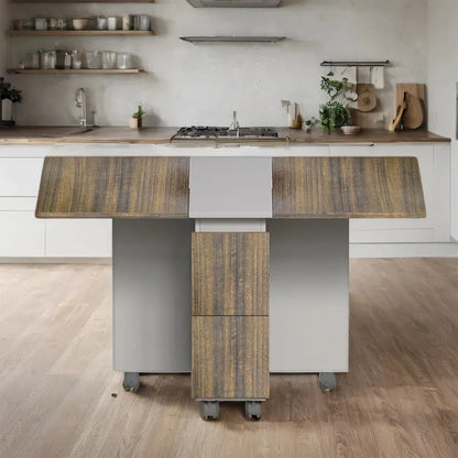 Ensemble de salle à manger extensible en bois, 5 pièces, avec 4 chaises