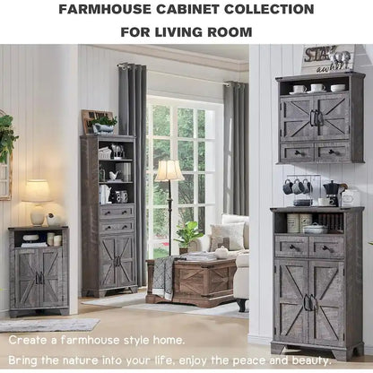 Meuble d'angle de salle de bain style ferme, petit meuble d'angle avec porte coulissante de grange - Non applicable