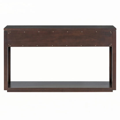 Console d'entrée rustique en bois 55 (Espresso)