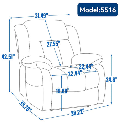 Fauteuil releveur électrique à double moteur en similicuir pour personnes âgées, canapé de massage Lazy Boy une place avec vibrations à 8 points et chauffage lombaire