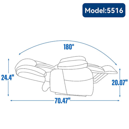 Fauteuil releveur électrique à double moteur en similicuir pour personnes âgées, canapé de massage Lazy Boy une place avec vibrations à 8 points et chauffage lombaire