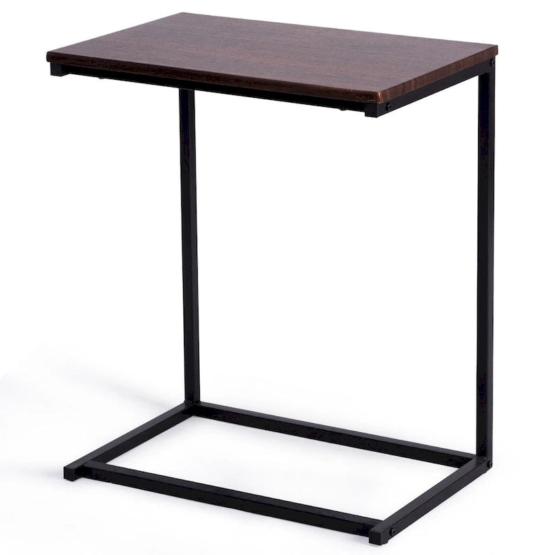 Gymax Support pour ordinateur portable 26 pouces, table d'appoint pour canapé ou bureau à domicile - 22 x 14 x 26 pouces