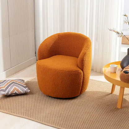 Fauteuil pivotant de 25,6 pouces avec revêtement noir