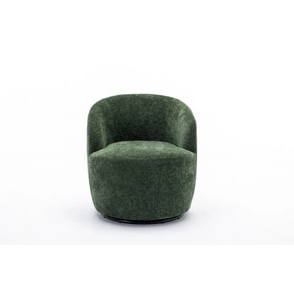 Fauteuil pivotant de 25,6 pouces avec revêtement noir